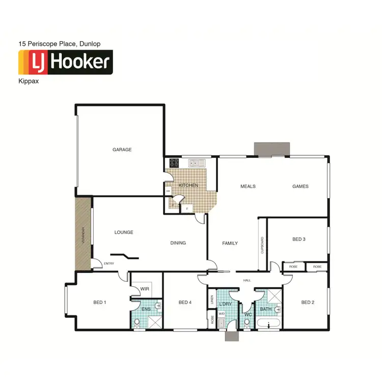 Floorplan of Homely house listing, 15 Periscope Place, Dunlop ACT 2615