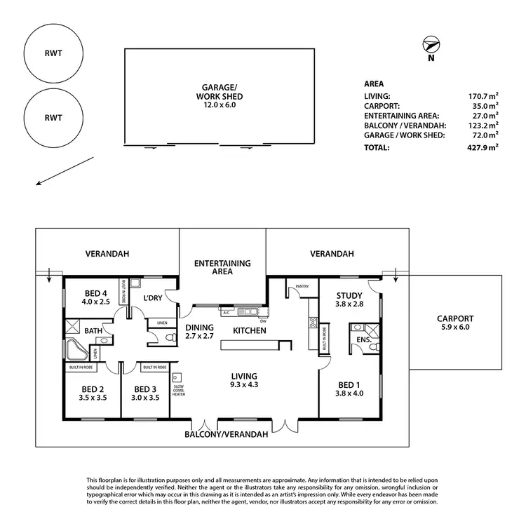 Floorplan of Homely house listing, 1081 Harrogate Road, Harrogate SA 5244