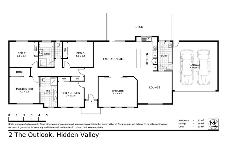 Floorplan of Homely house listing, 2 The Outlook, Hidden Valley VIC 3756