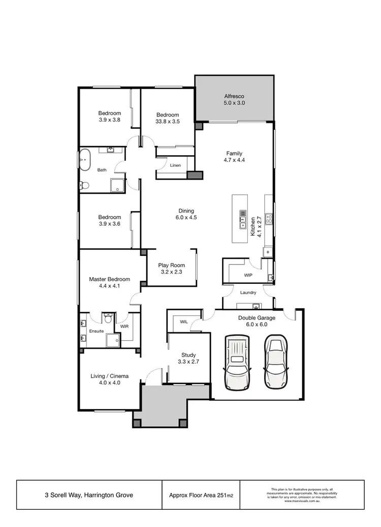 Floorplan of Homely house listing, 3 Sorell Way, Harrington Park NSW 2567