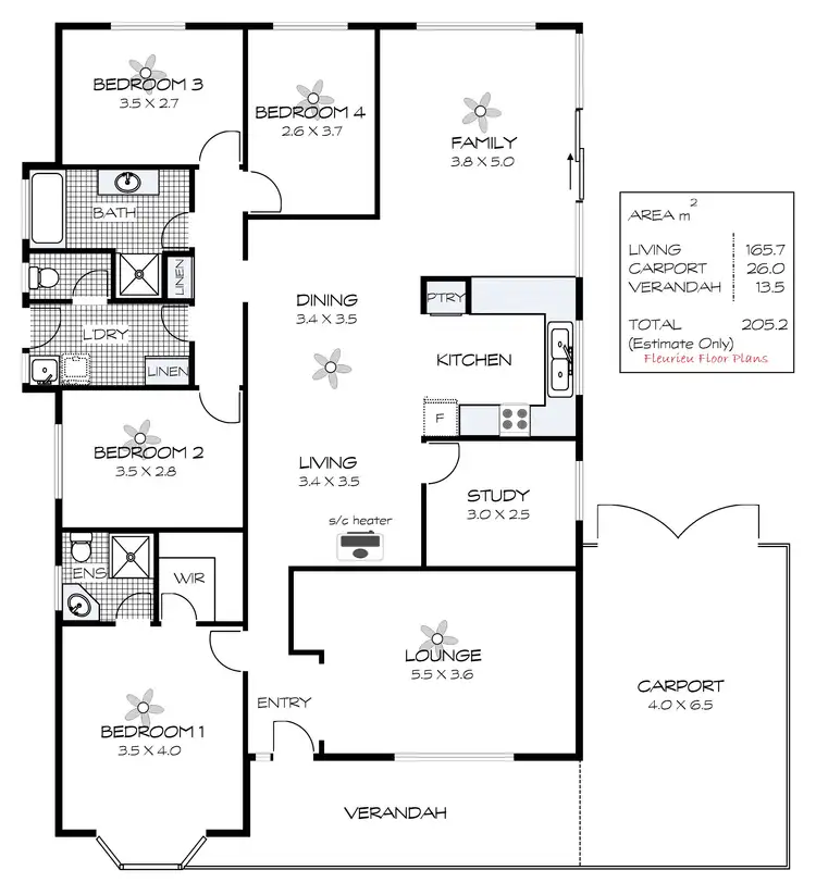 Floorplan of Homely house listing, 13 Hodge Avenue, Encounter Bay SA 5211