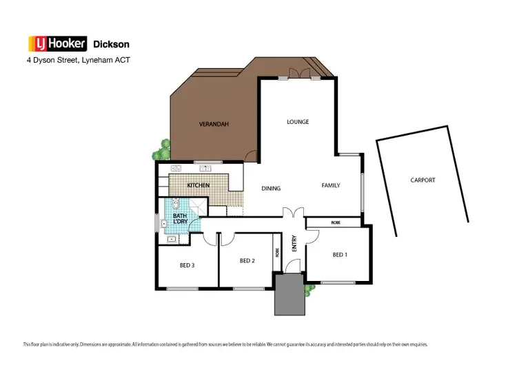 Floorplan of Homely house listing, 4 Dyson Street, Lyneham ACT 2602