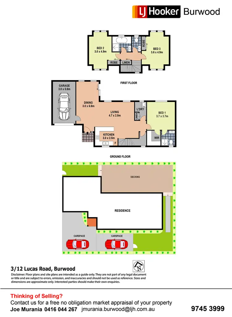 Floorplan of Homely townhouse listing, 3/12 Lucas Road, Burwood NSW 2134