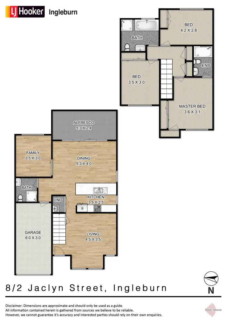 Floorplan of Homely townhouse listing, 8/2 Jaclyn Street, Ingleburn NSW 2565