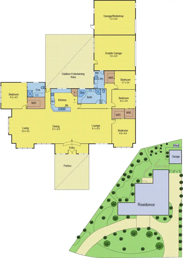 Floorplan of Homely house listing, 6 Bourbon Way, Waurn Ponds VIC 3216