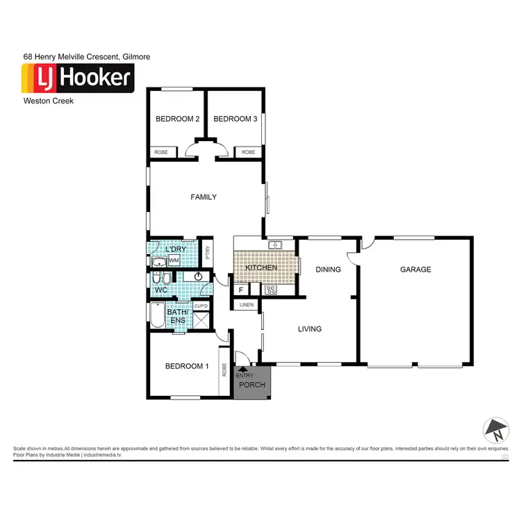 Floorplan of Homely house listing, 68 Henry Melville Crescent, Gilmore ACT 2905