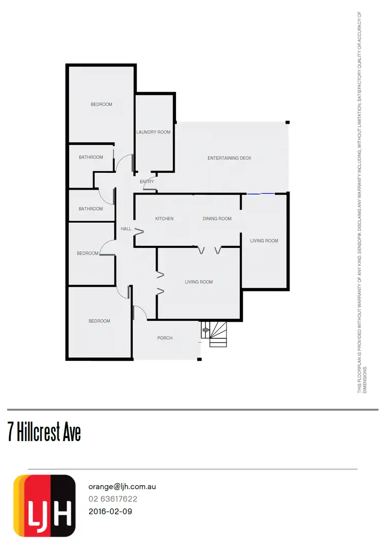 Floorplan of Homely house listing, 7 Hillcrest Avenue, Orange NSW 2800