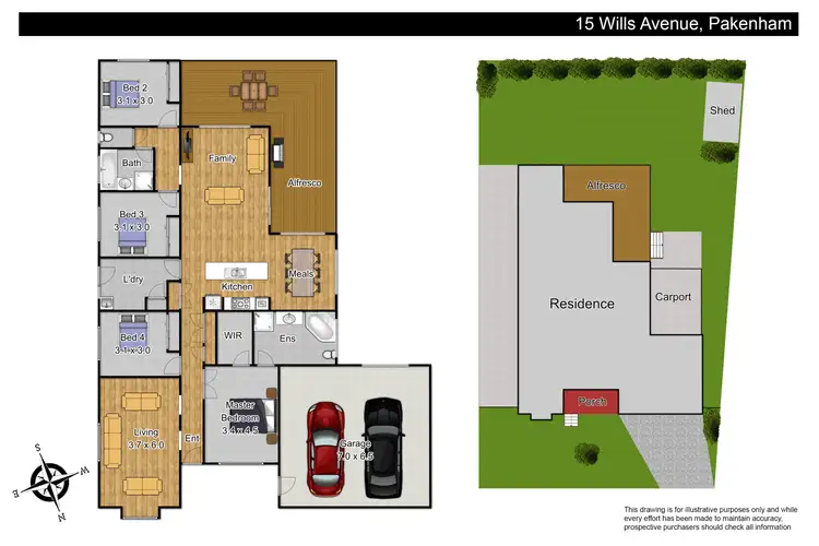 Floorplan of Homely house listing, 15 Wills Avenue, Pakenham VIC 3810