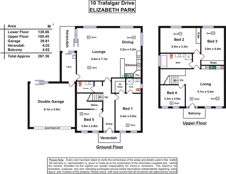 Floorplan of Homely house listing, 10 Trafalgar Drive, Elizabeth Park SA 5113