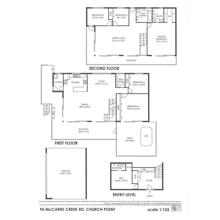 Floorplan of Homely house listing, 95 Mccarrs Creek Road, Church Point NSW 2105