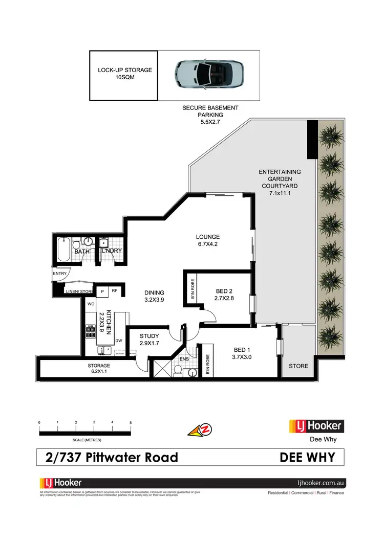 Floorplan of Homely apartment listing, 2/737 Pittwater Road, Dee Why NSW 2099