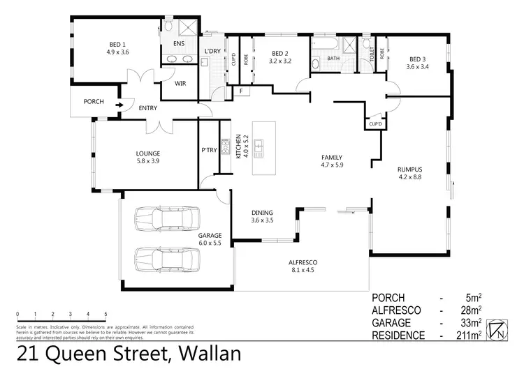 Floorplan of Homely house listing, 21 Queen Street, Wallan VIC 3756