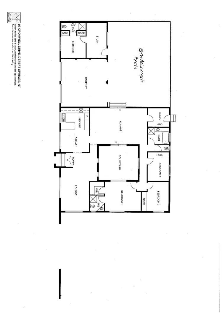 Floorplan of Homely house listing, 95 Cromwell Drive, Desert Springs NT 870