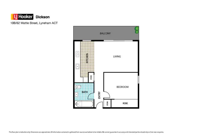 Floorplan of Homely apartment listing, 10B/62 Wattle Street, Lyneham ACT 2602