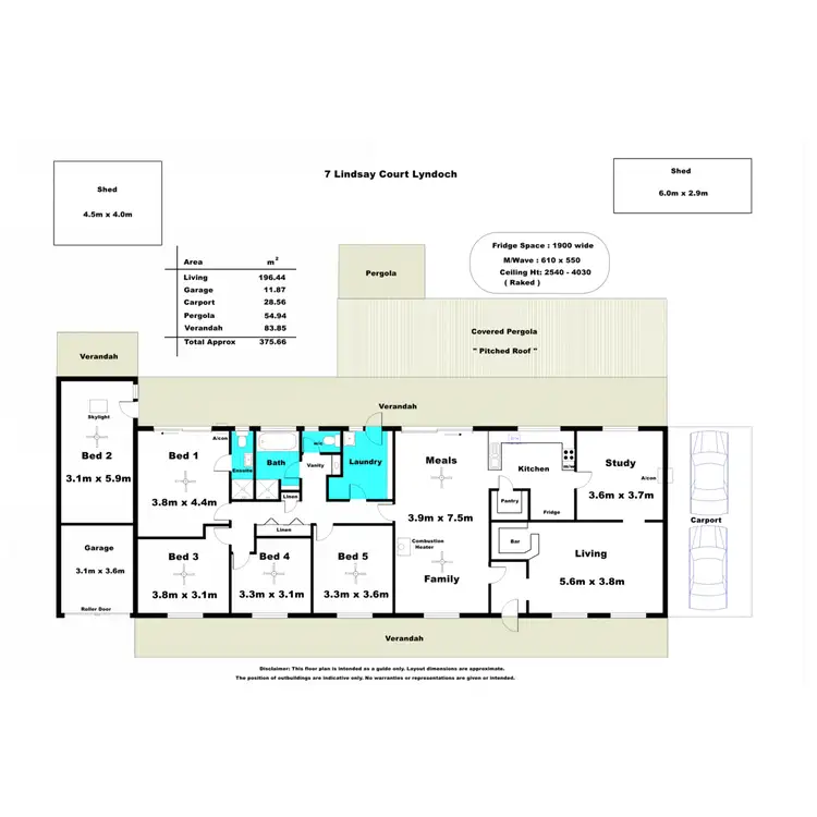 Floorplan of Homely house listing, 7 Lindsay Court, Lyndoch SA 5351