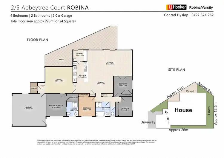 Floorplan of Homely house listing, 2/5 Abbeytree Court, Robina QLD 4226