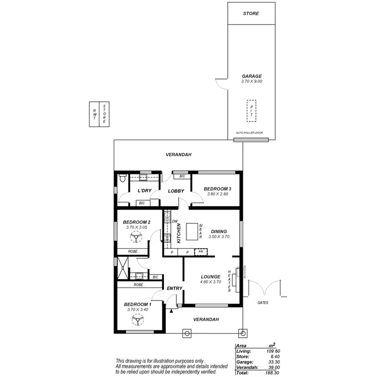 Floorplan of Homely house listing, 28 Beaven Avenue, Broadview SA 5083
