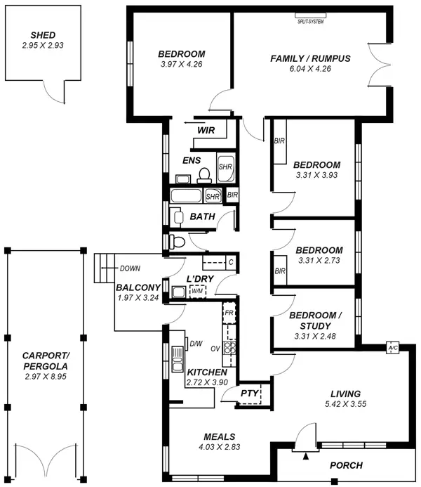 Floorplan of Homely house listing, 7 Arcoona Avenue, Rostrevor SA 5073