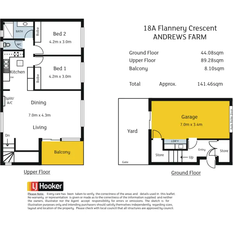 Floorplan of Homely house listing, 18A Flannery Crescent, Andrews Farm SA 5114
