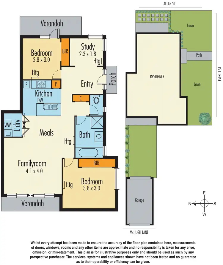 Floorplan of Homely villa listing, 1 Everitt Street, Dandenong VIC 3175