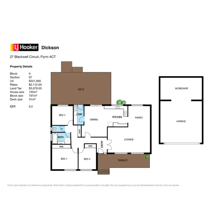 Floorplan of Homely house listing, 27 Blackwell Circuit, Flynn ACT 2615