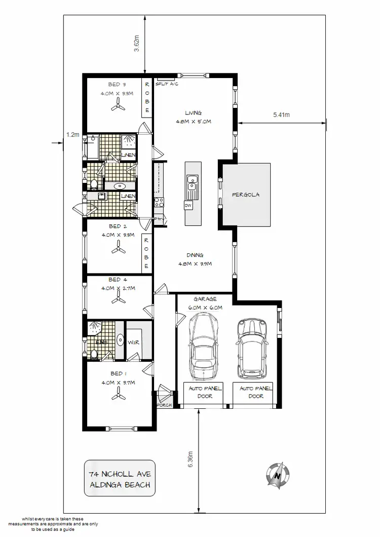 Floorplan of Homely house listing, 74 Nicholl Avenue, Aldinga Beach SA 5173