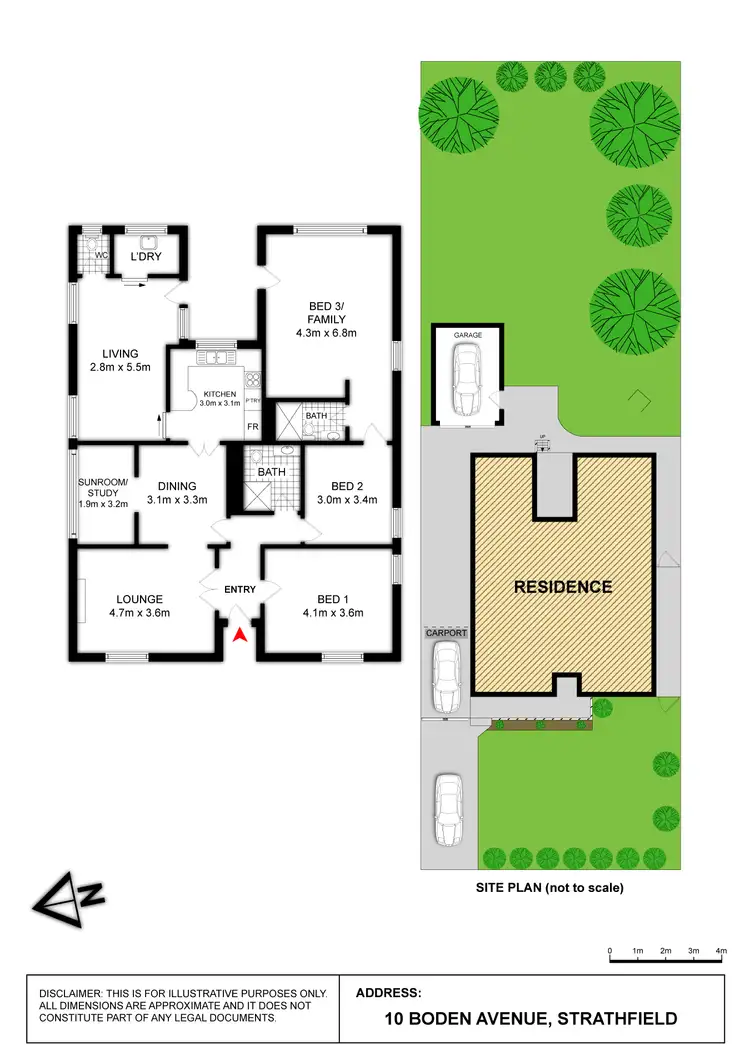 Floorplan of Homely house listing, 10 Boden Avenue, Strathfield NSW 2135