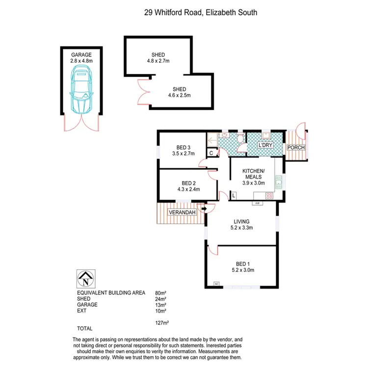 Floorplan of Homely house listing, 29 Whitford Road, Elizabeth South SA 5112