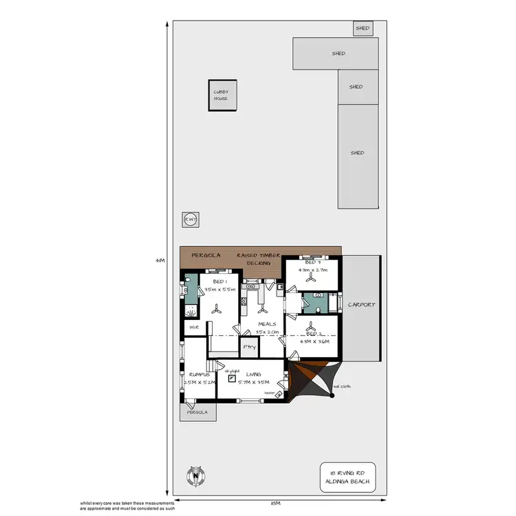 Floorplan of Homely house listing, 18 Irving Road, Aldinga Beach SA 5173