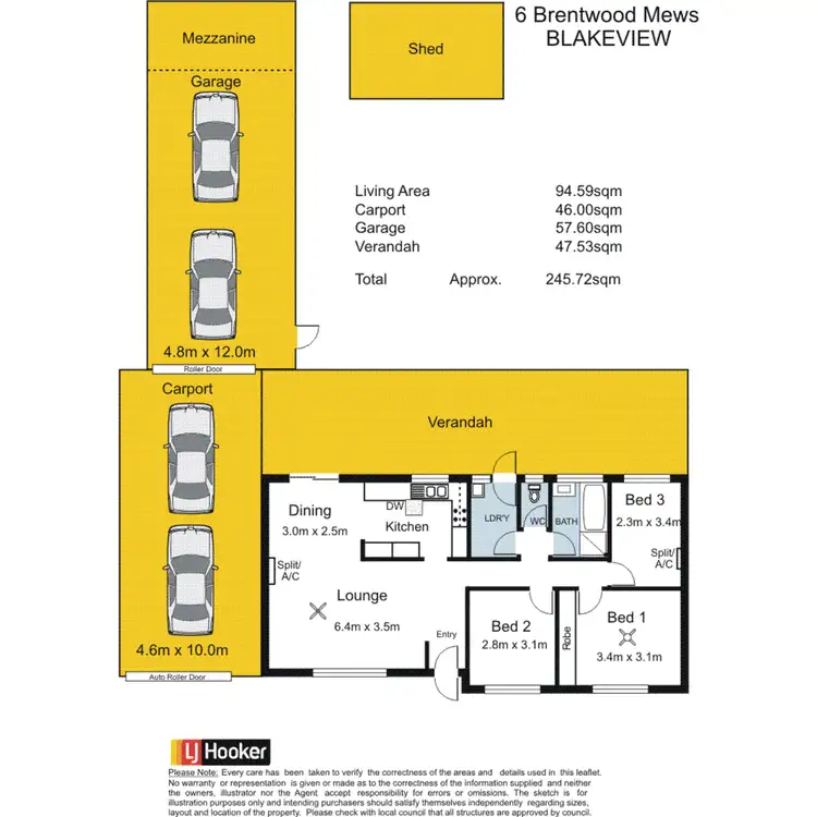 Floorplan of Homely house listing, 6 Brentwood Mews, Blakeview SA 5114