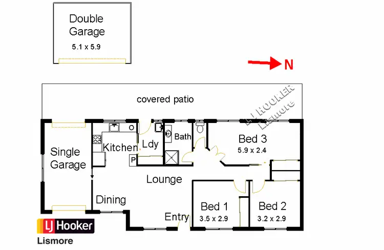 Floorplan of Homely house listing, 11 Regency Crescent, Goonellabah NSW 2480