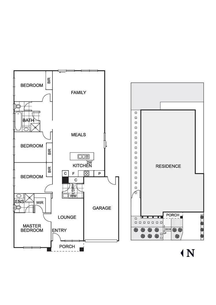 Floorplan of Homely house listing, 50 Peterborough Drive, Doreen VIC 3754
