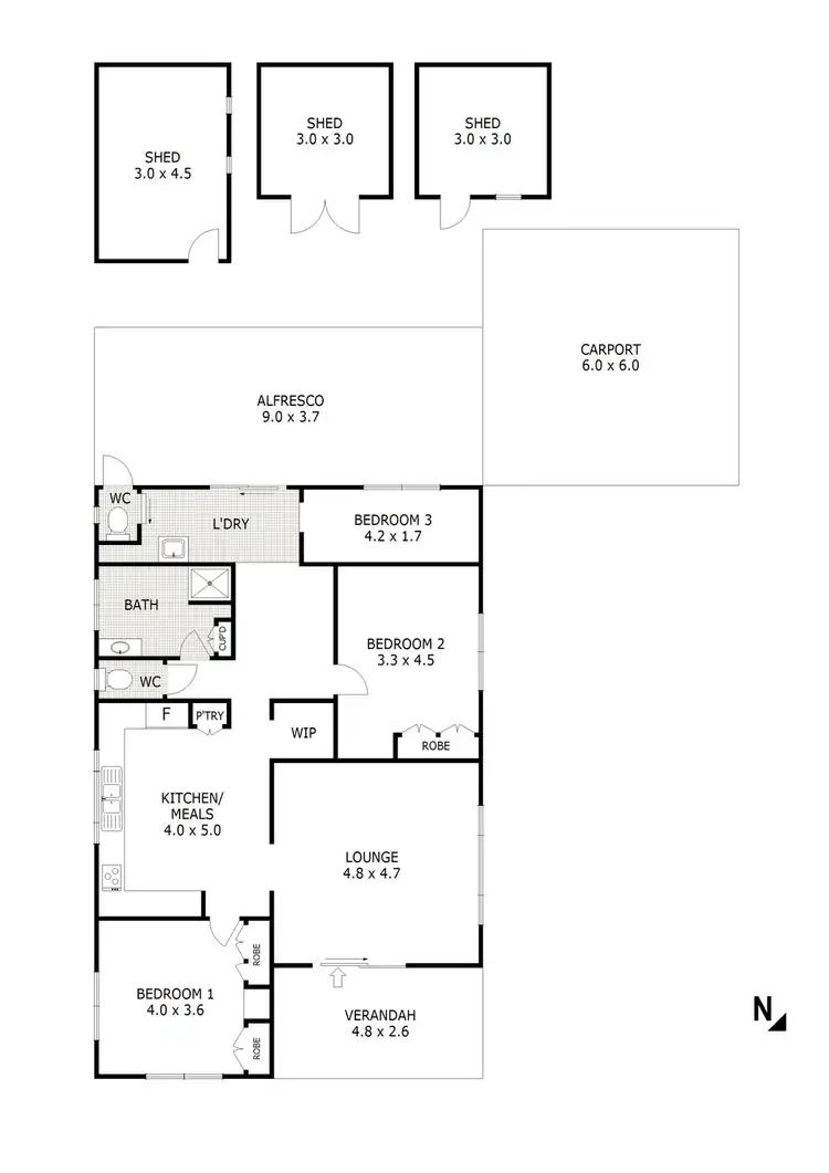 Floorplan of Homely house listing, 28 Jamieson Street, Broadford VIC 3658