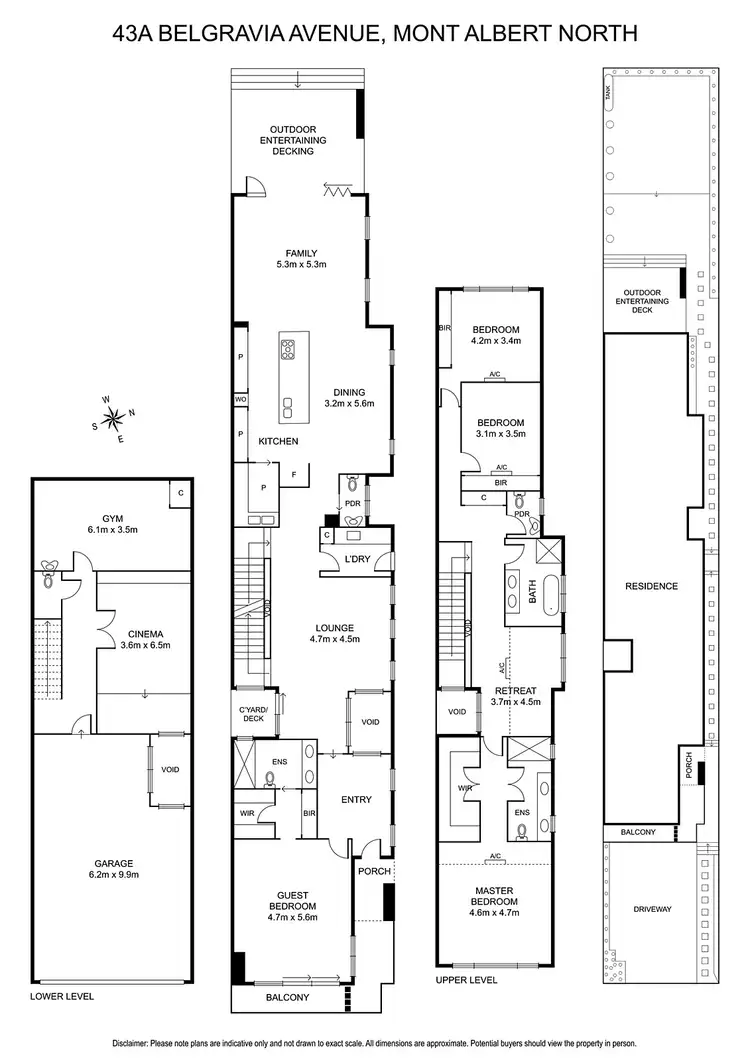 Floorplan of Homely house listing, 43A Belgravia Avenue, Mont Albert North VIC 3129