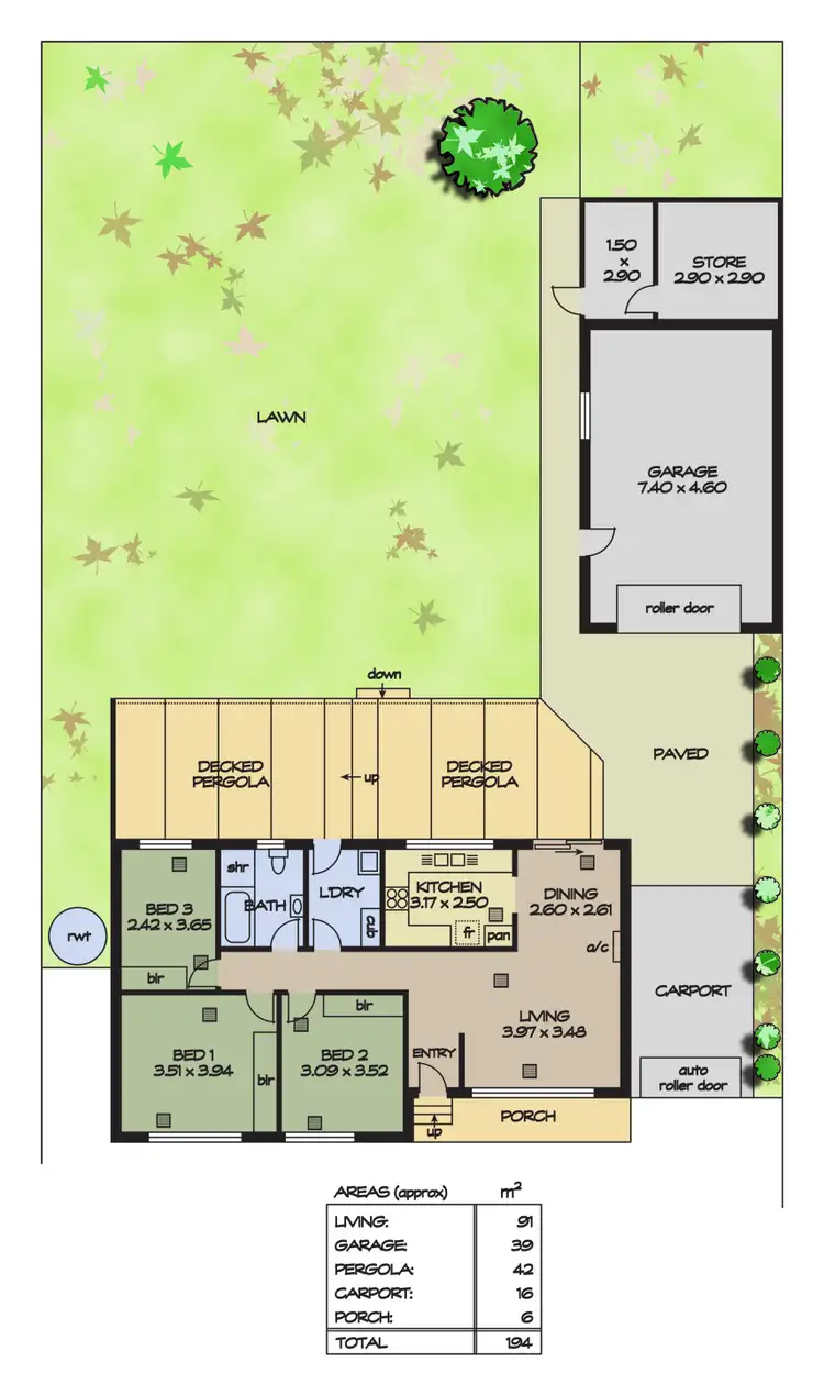 Floorplan of Homely house listing, 220 Hancock Road, Redwood Park SA 5097