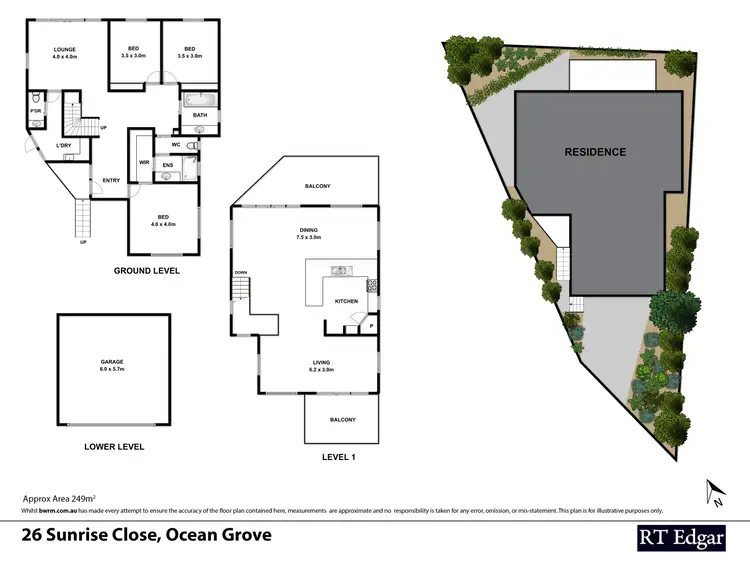 Floorplan of Homely house listing, 26 Sunrise Close, Ocean Grove VIC 3226