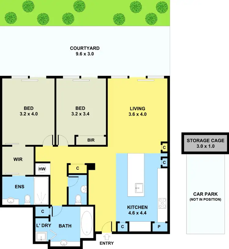 Floorplan of Homely apartment listing, 4/197 Bay Street, Brighton VIC 3186