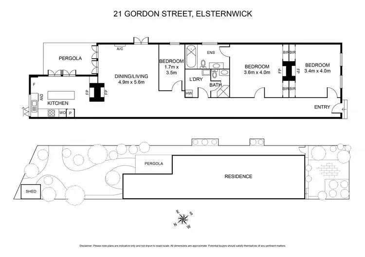 Floorplan of Homely house listing, 21 Gordon Street, Elsternwick VIC 3185