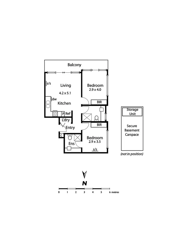 Floorplan of Homely apartment listing, 302/332 Neerim Road, Carnegie VIC 3163
