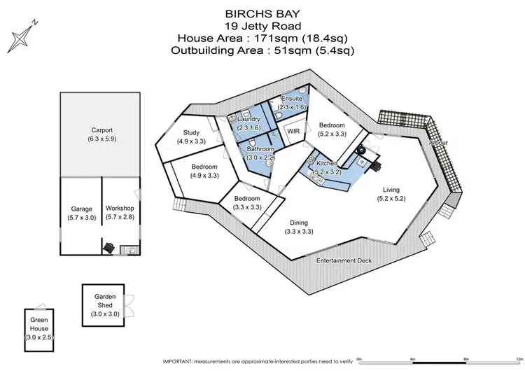 Floorplan of Homely house listing, 19 Jetty Road, Birchs Bay TAS 7162