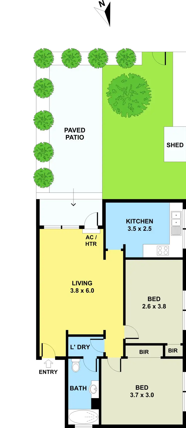 Floorplan of Homely unit listing, 1/23 Netherlee Street, Glen Iris VIC 3146