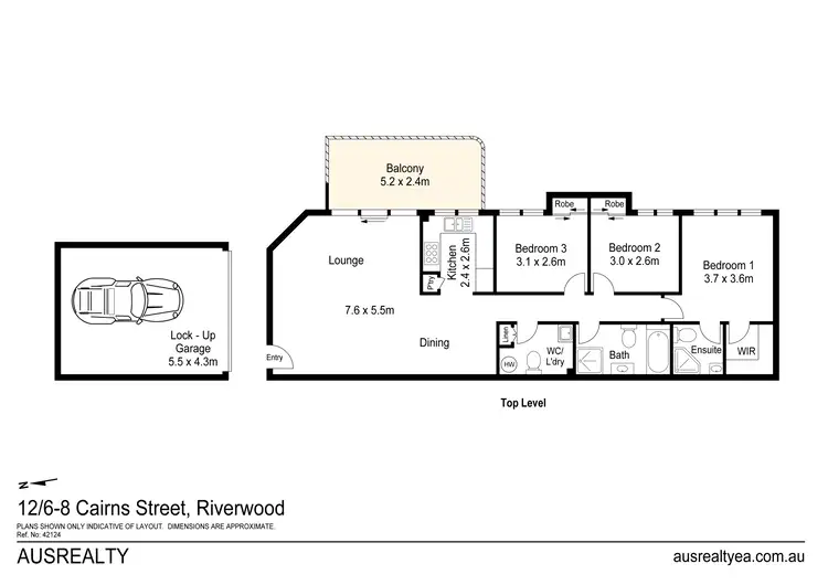 Floorplan of Homely apartment listing, 12/6-8 Cairns Street, Riverwood NSW 2210