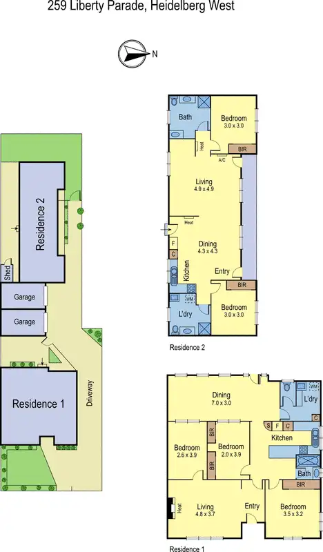 Floorplan of Homely house listing, 259 Liberty Parade, Heidelberg West VIC 3081