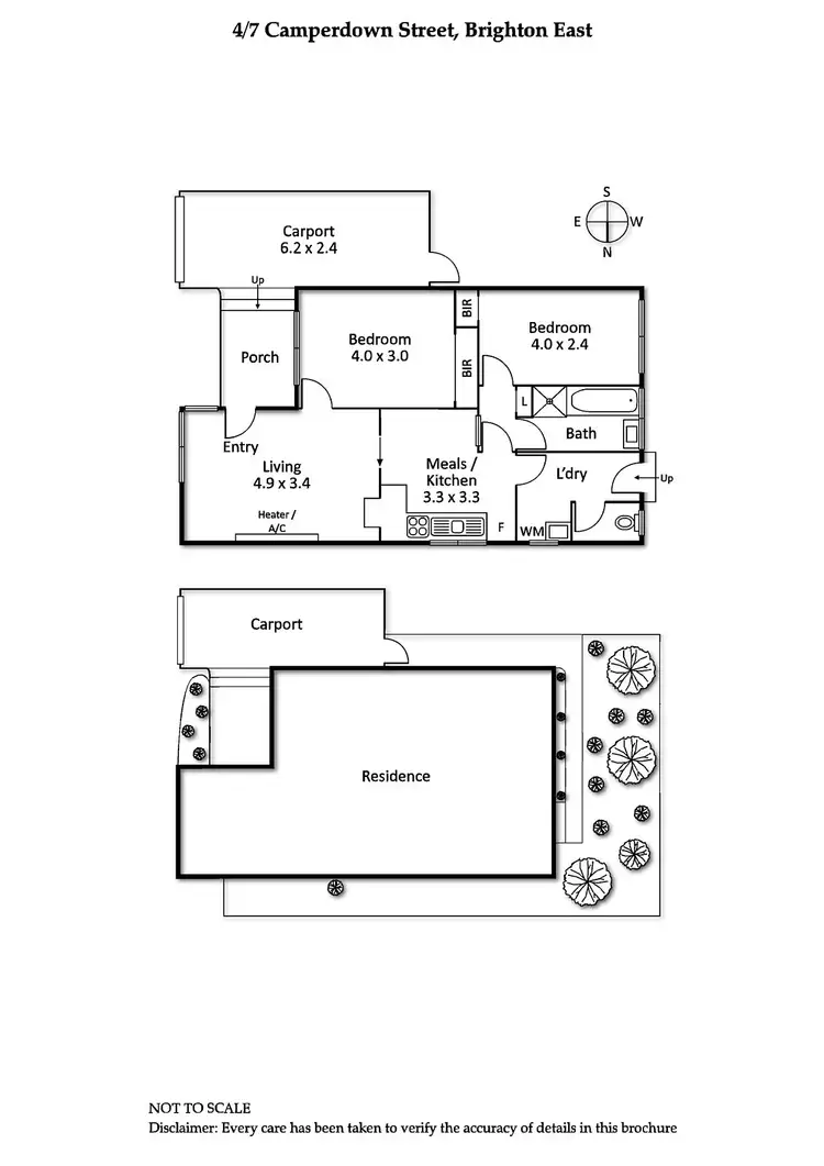 Floorplan of Homely unit listing, 4/7 Camperdown Street, Brighton East VIC 3187