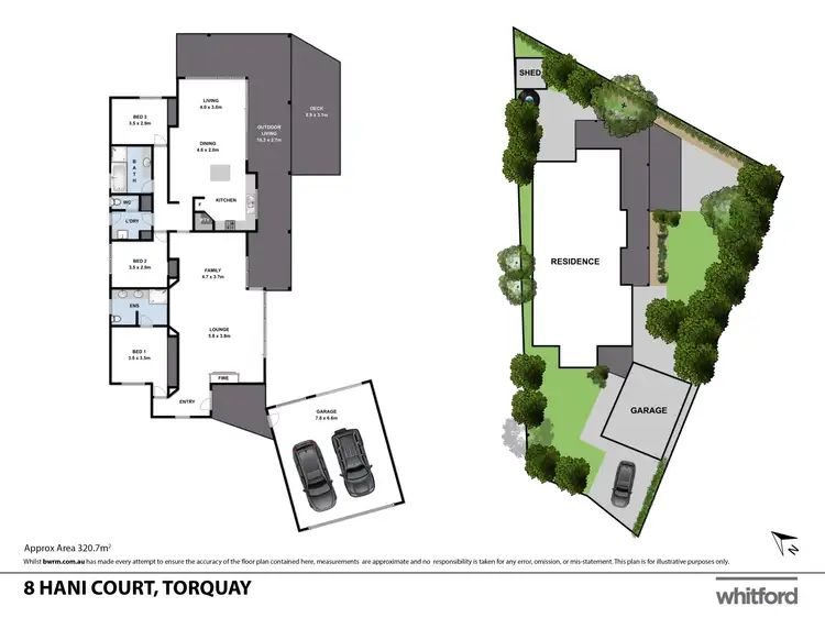 Floorplan of Homely house listing, 8 Hani Court, Torquay VIC 3228