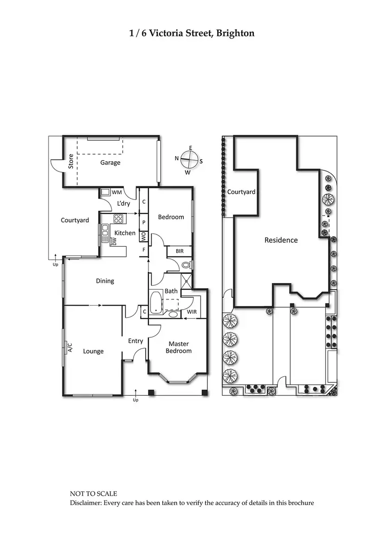 Floorplan of Homely townhouse listing, 1/6 Victoria Street, Brighton VIC 3186