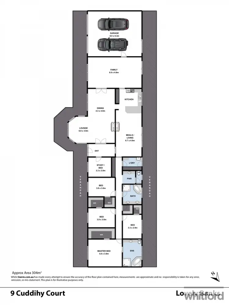 Floorplan of Homely rural property listing, 9 Cuddihy Court, Lovely Banks VIC 3213