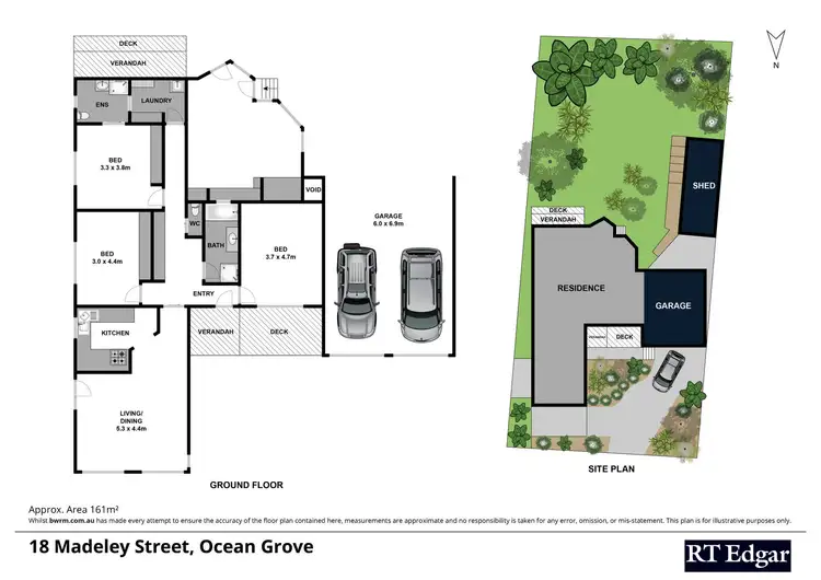 Floorplan of Homely house listing, 18 Madeley Street, Ocean Grove VIC 3226