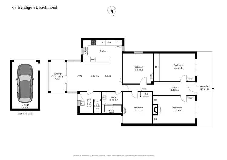Floorplan of Homely house listing, 69 Bendigo Street, Richmond VIC 3121