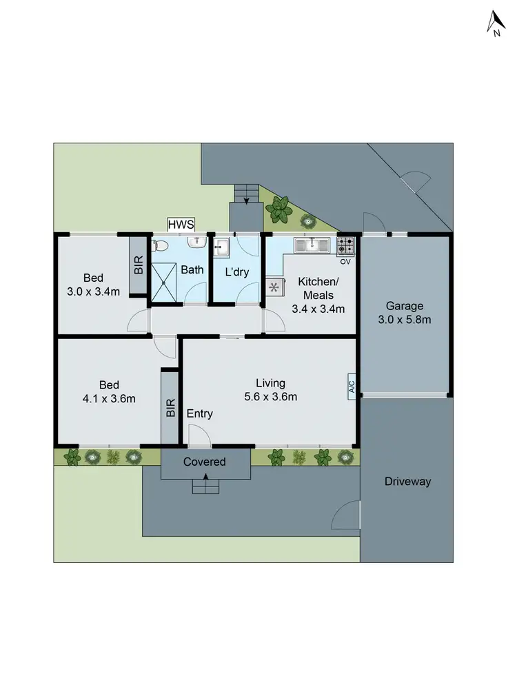 Floorplan of Homely unit listing, 1/11 Wallarano Drive, Noble Park VIC 3174